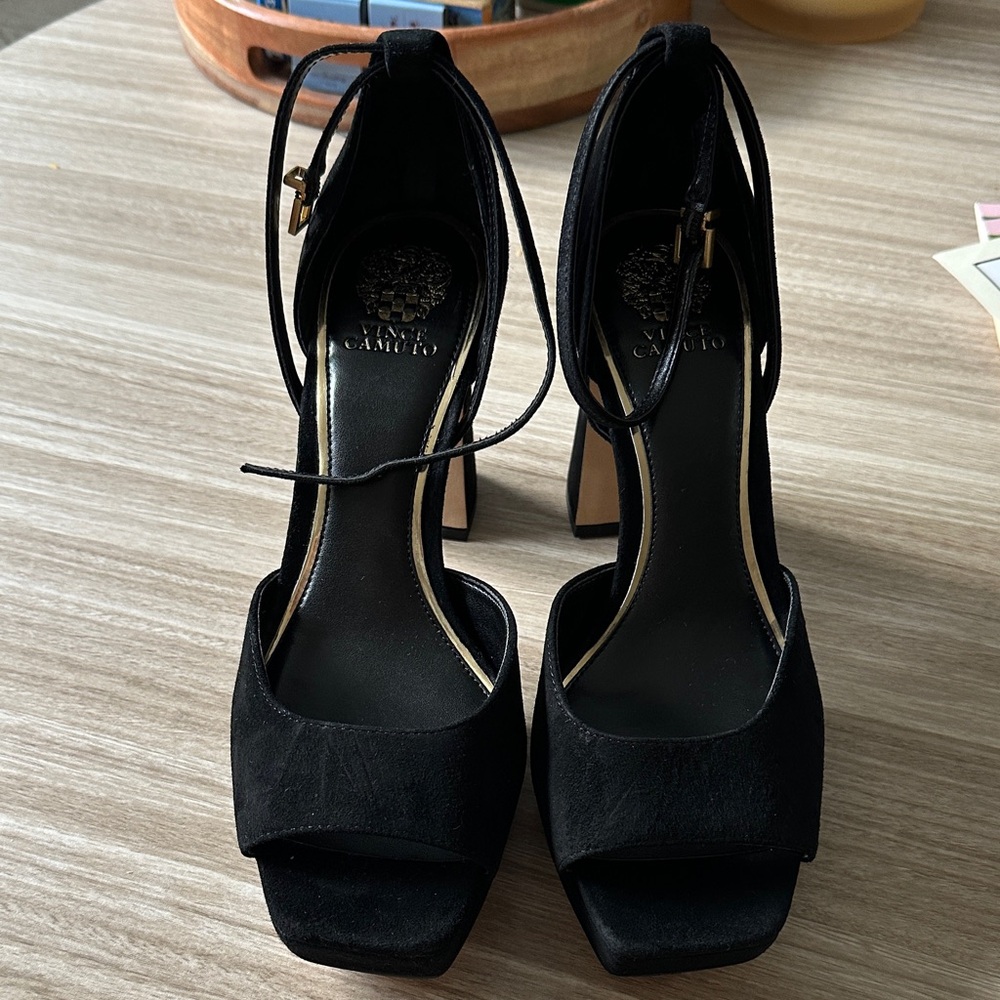 Vince Camuto Black Platform Heels
